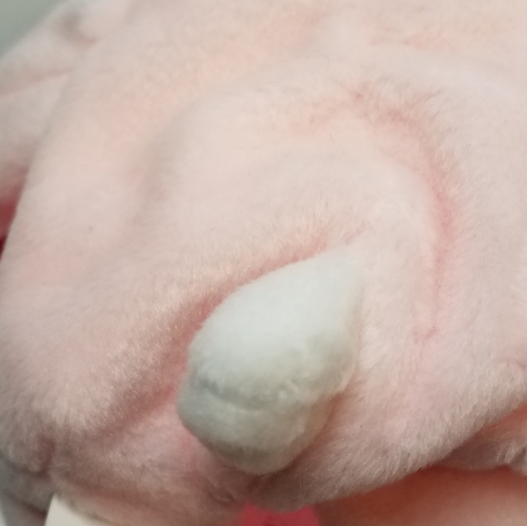 TY Hoppity Pink Bunny Beanie Baby Pink Case 90s Y2K - Picture 3 of 6